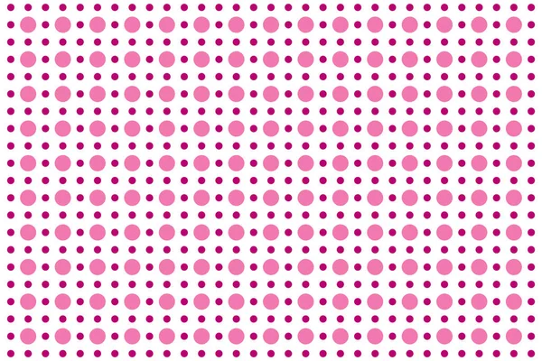Beyaz ve pembe benekli, pürüzsüz desen. Masa örtüleri, elbiseler, gömlekler, elbiseler, kağıt, yatak örtüleri, yorganlar ve diğer tekstil ürünleri için. Vektör arkaplanı.