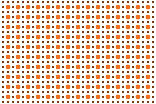 Branco Laranja Polka Dot Padrão Sem Costura Para Toalhas Mesa — Vetor de Stock