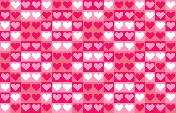 Симпатичный Векторный Рисунок Сердца Швов Красные Сердечки Светло Розовом Фоне — стоковый вектор