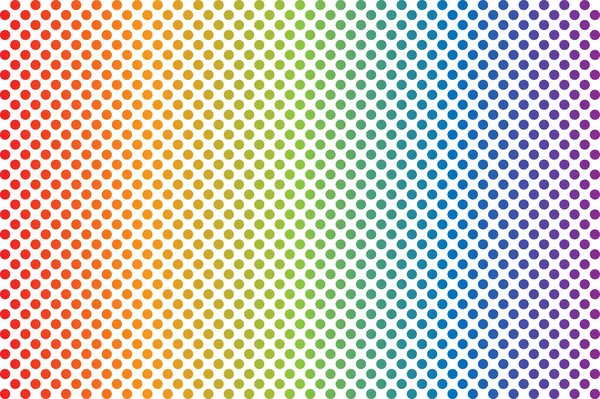 Rainbow Polka Dots Background Vector Illustratio — Stock Vector