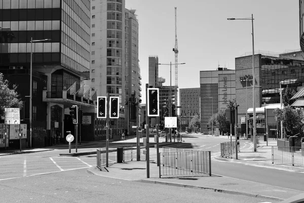 Urban Landscape Covid Cardiff City Centre Wales Lockdown Centro Ciudad — Foto de Stock