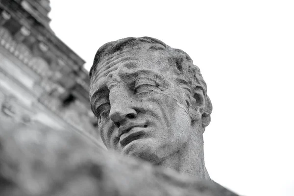 Cardiff País Gales Abril 2021 Close Historic Group Public Sculptures — Fotografia de Stock