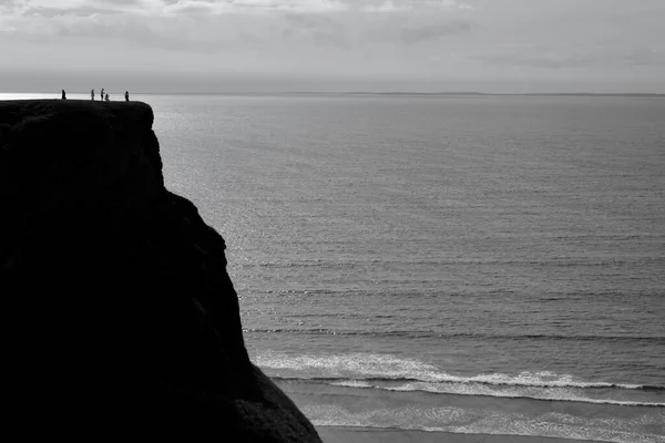 Parete Rocciosa Worm Head Sulla Penisola Gower Offre Punto Vista — Foto Stock