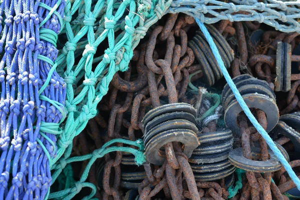 Nautical backgrounds and textures from the jetty of a working fishing port