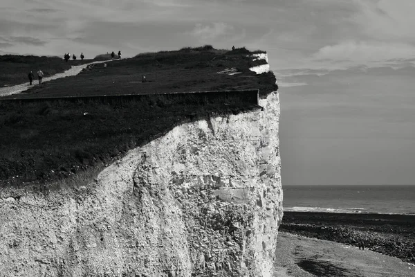 Los Acantilados Blancos Burling Gap Eastbourne Espectacular Paisaje Formación Roca — Foto de Stock