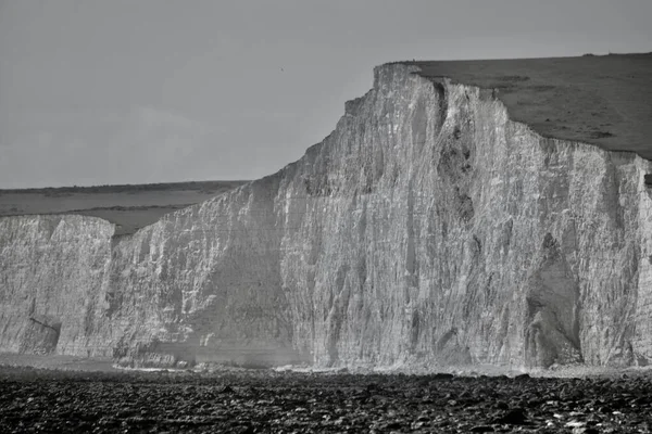 Los Acantilados Blancos Burling Gap Eastbourne Espectacular Paisaje Formación Roca — Foto de Stock