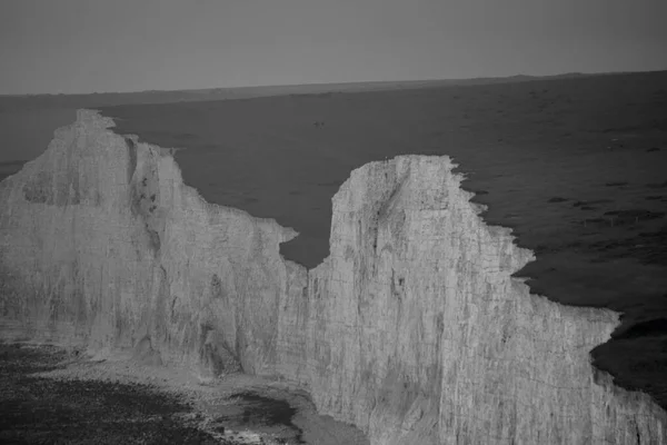 Los Acantilados Blancos Burling Gap Eastbourne Espectacular Paisaje Formación Roca — Foto de Stock