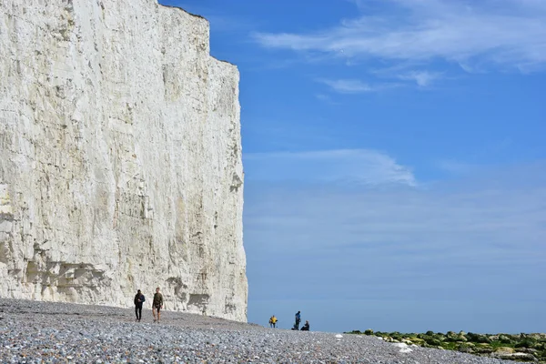 Birling Gap Eastbourne Inghilterra Luglio 2021 Spettacolare Paesaggio Naturale Costiero — Foto Stock