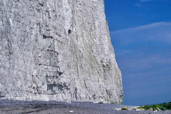 Las Suaves Colinas South Downs Terminan Abruptamente Con Los Acantilados — Foto de Stock