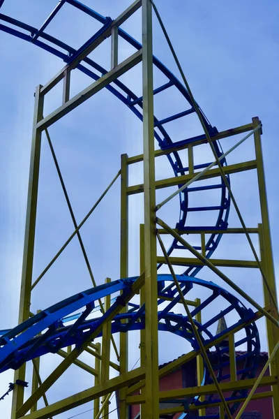 Summer Vacation Vibes Fairgrounds Rides Bright Colours Summer Holidays Great — Stock Photo, Image