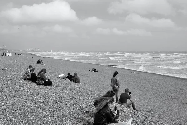 Brighton East Sussex England July 2021 Stormy Windy Weather Tourist — Foto Stock