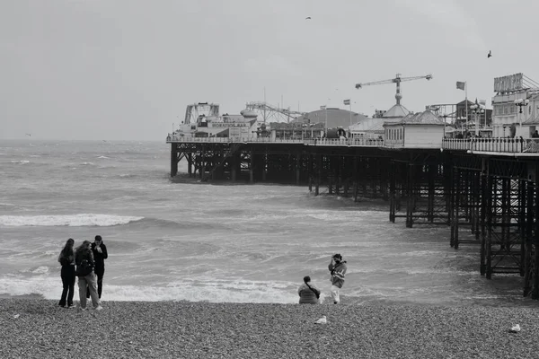 Brighton East Sussex England July 2021 Gale Force Winds Hit — Zdjęcie stockowe