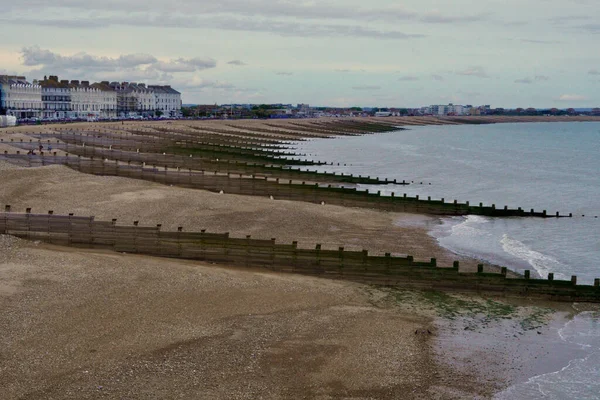 Eastbourne Doğu Sussex Ngiltere Geleneksel Bir Victoria Sahil Kasabası Olan — Stok fotoğraf