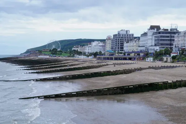 Eastbourne Doğu Sussex Ngiltere Geleneksel Bir Victoria Sahil Kasabası Olan — Stok fotoğraf