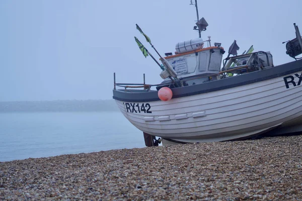 Hastings East Sussex Inghilterra Luglio 2021 Una Giornata Nebbiosa Nebbiosa — Foto Stock