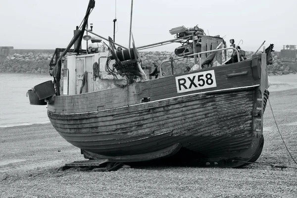 Hastings East Sussex Inghilterra Luglio 2021 Una Giornata Nebbiosa Nebbiosa — Foto Stock