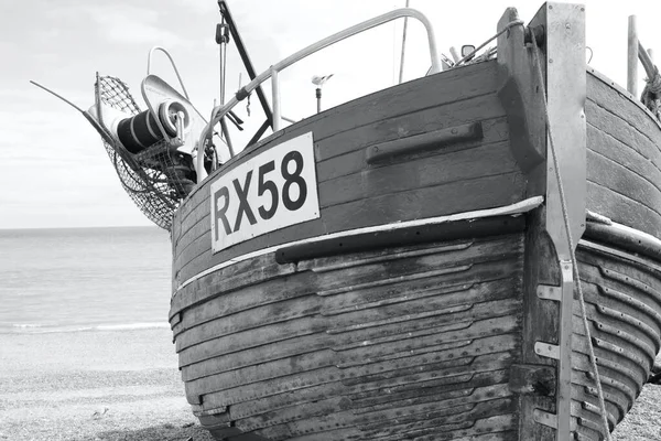 2018 Hastings Sussex England 2021 어선단 때까지 헤이스팅스의 스타데에 해변으로 — 스톡 사진