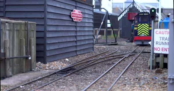 Hastings East Sussex Inghilterra Luglio 2021 Ferrovia Miniatura Hastings Trasporta — Video Stock