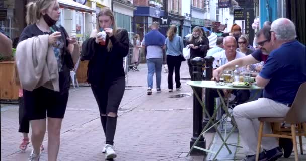 Hastings East Sussex Anglia 2021 Július Hatalmas Megszorítások Enyhítésével Tömegek — Stock videók