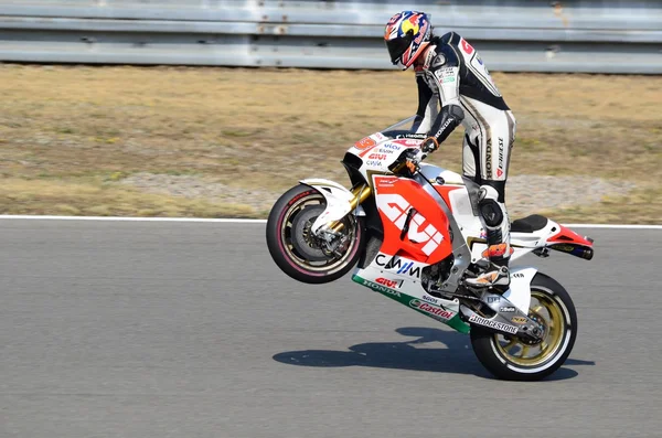 Wheelie por Jack Miller Marc VDS Racing Team — Fotografia de Stock