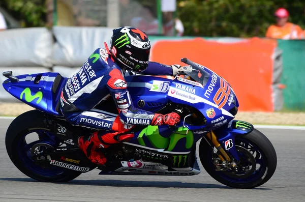 Jorge Lorenzo Movistar Yamaha Stockafbeelding