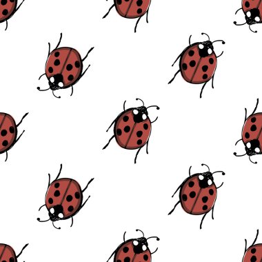 ladybugs seamless modeli 