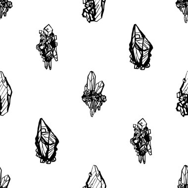 Kristal taşlar seamless modeli