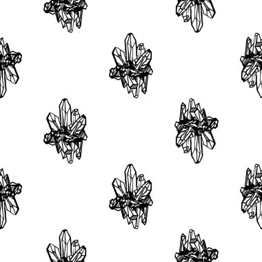 Kristal taşlar seamless modeli