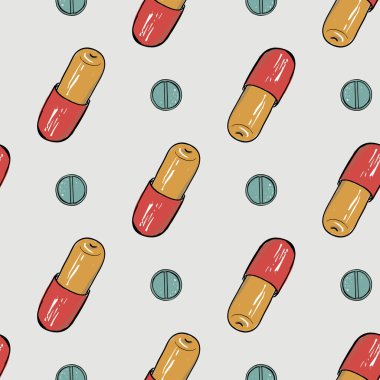 hapları ile tıbbi desen