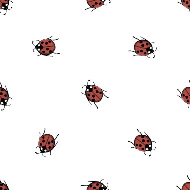 ladybugs seamless modeli 