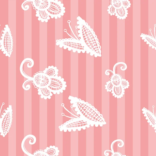 Vintage lacy seamless pattern — Stock Vector