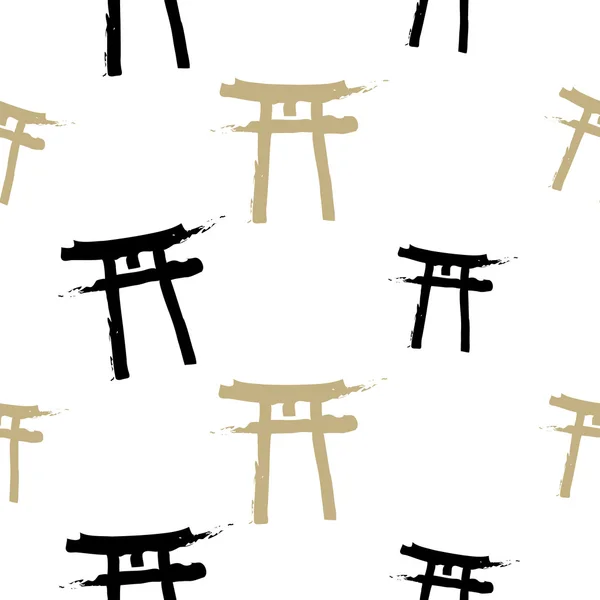 Oude Japanse maatstaaf patroon — Stockvector