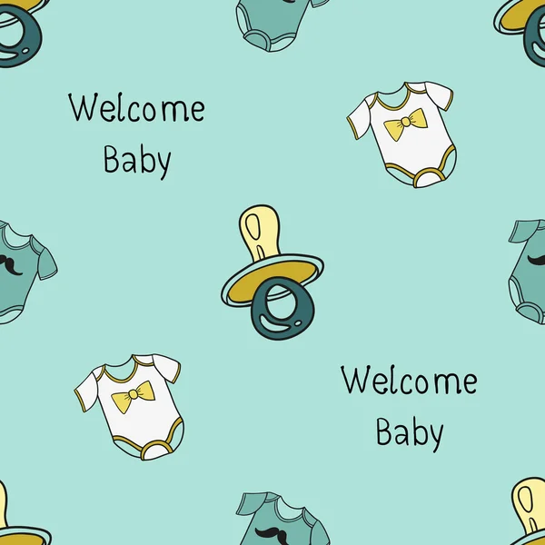 Welcome baby card — Stock Vector