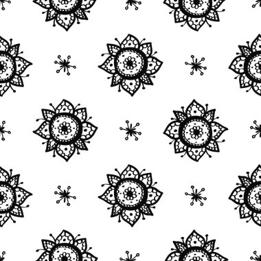 Elle çizilmiş mehendi arka plan