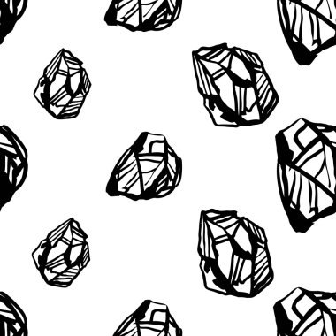 siyah ve beyaz mücevher taşları