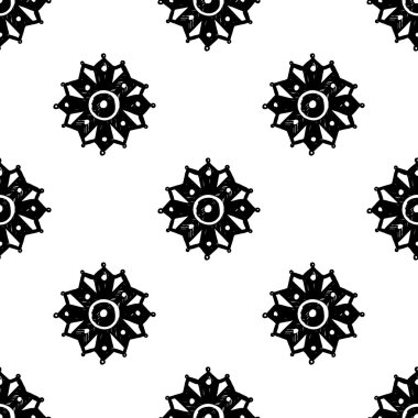 oryantal Arapça çiçek deseni 