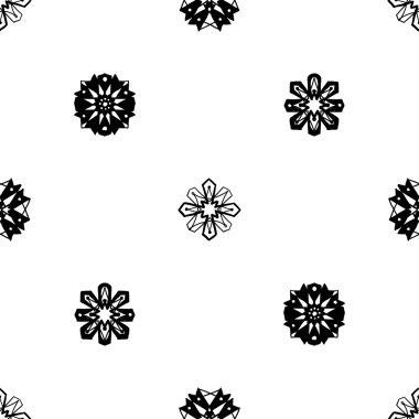 El çizimi çiçek deseni