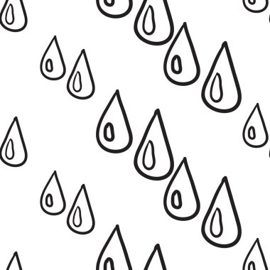 çizgi film yağmur damla desen