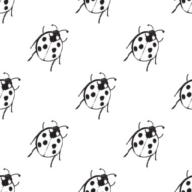 ladybugs seamless modeli 