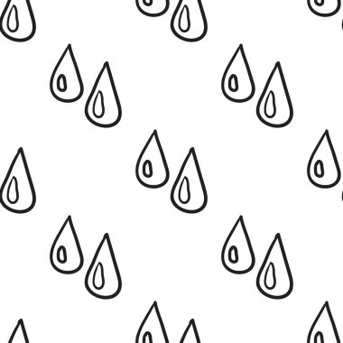 çizgi film yağmur damla desen