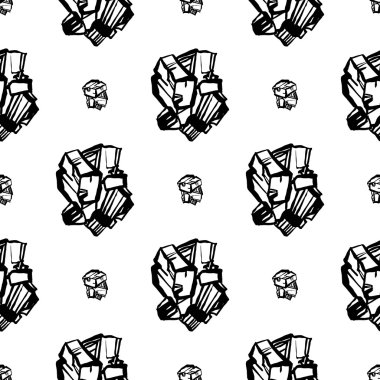 Kristal taşlar seamless modeli