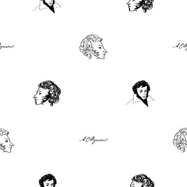 Alexander pushkin seamless modeli
