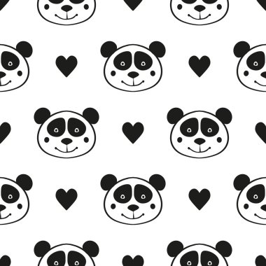 Panda çizgi film desen