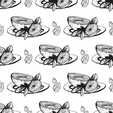 limon yaprakları plakaları ile 