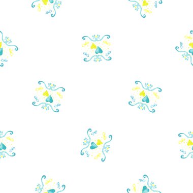 elle çizilmiş kalp desen