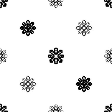 El çizimi çiçek deseni