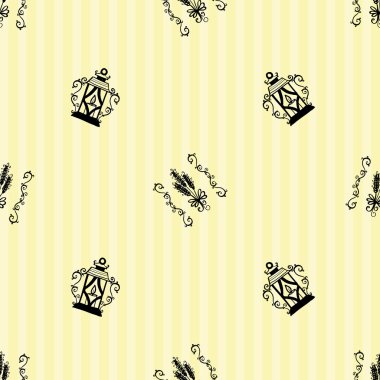  çiçek retro desenli