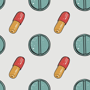 hapları ile tıbbi desen