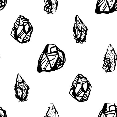 siyah ve beyaz mücevher taşları