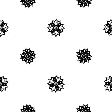 oryantal Arapça çiçek deseni 